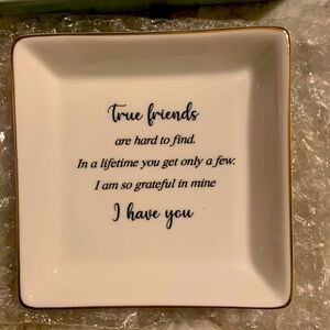 RUIMIC True Friend Trinket Dish NWOT
